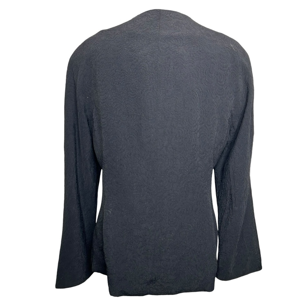 Vintage Christian Dior Blazer 3/4 Sleeve Asymmetrical Jacket - Picture 9 of 12
